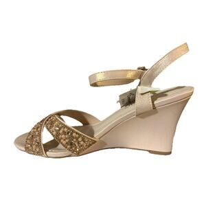 De Blossom Emma-27 Rose Gold Heels Women’s Shoes Size 8 Party Prom Wedding